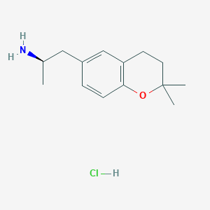 (2R)-1-(2,2-Dimethyl-3,4-dihydrochromen-6-yl)propan-2-amine;hydrochloride