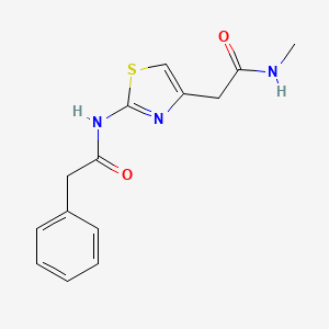 N-methyl-2-(2-(2-phenylacetamido)thiazol-4-yl)acetamide