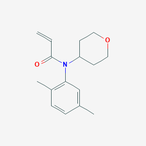N-(2,5-Dimethylphenyl)-N-(oxan-4-yl)prop-2-enamide