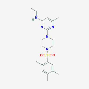 N-ethyl-6-methyl-2-(4-((2,4,5-trimethylphenyl)sulfonyl)piperazin-1-yl)pyrimidin-4-amine