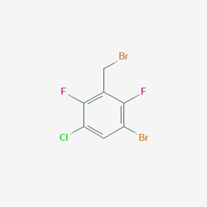 molecular formula C7H3Br2ClF2 B2467451 3-Bromo-5-chloro-2,6-difluorobenzyl bromide CAS No. 2514758-17-7