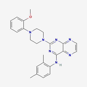 molecular formula C25H27N7O B2467452 N-(2,4-dimethylphenyl)-2-[4-(2-methoxyphenyl)piperazin-1-yl]pteridin-4-amine CAS No. 946349-21-9