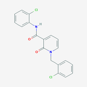 molecular formula C19H14Cl2N2O2 B2467463 1-(2-氯苄基)-N-(2-氯苯基)-2-氧代-1,2-二氢吡啶-3-羧酰胺 CAS No. 899991-48-1