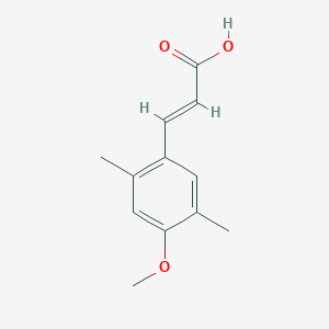 molecular formula C12H14O3 B2467473 (E)-3-(4-methoxy-2,5-dimethylphenyl)prop-2-enoic acid CAS No. 151539-38-7