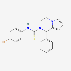 N-(4-bromophenyl)-1-phenyl-3,4-dihydropyrrolo[1,2-a]pyrazine-2(1H)-carbothioamide
