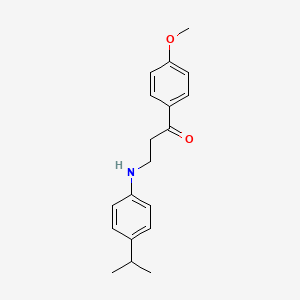 3-(4-Isopropylanilino)-1-(4-methoxyphenyl)-1-propanone