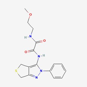 N-(2-methoxyethyl)-N'-(2-phenyl-4,6-dihydrothieno[3,4-c]pyrazol-3-yl)oxamide