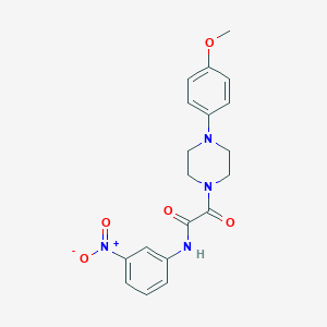 molecular formula C19H20N4O5 B2467484 2-[4-(4-甲氧基苯基)哌嗪-1-基]-N-(3-硝基苯基)-2-氧代乙酰胺 CAS No. 941939-83-9