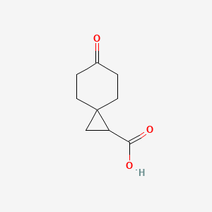 molecular formula C9H12O3 B2467485 6-氧代螺[2.5]辛烷-1-羧酸 CAS No. 1782521-95-2