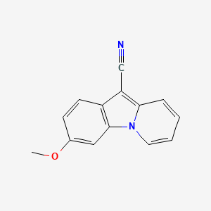 molecular formula C14H10N2O B2467494 3-Methoxypyrido[1,2-a]indole-10-carbonitrile CAS No. 338981-81-0