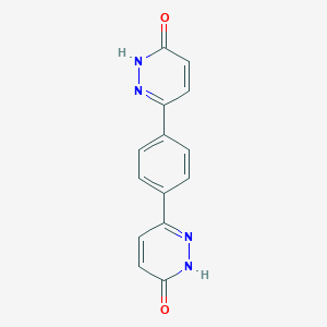 molecular formula C14H10N4O2 B024675 1,4-Bis(3-oxo-2,3-dihydropyridazine-6-yl)benzene CAS No. 107549-68-8