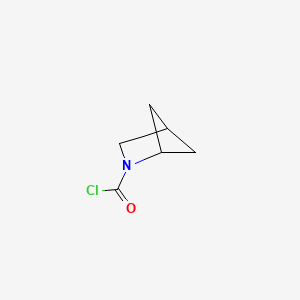 molecular formula C6H8ClNO B2467506 2-Azabicyclo[2.1.1]hexane-2-carbonyl chloride CAS No. 2225146-34-7