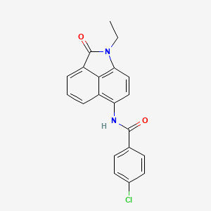 4-chloro-N-(1-ethyl-2-oxo-1,2-dihydrobenzo[cd]indol-6-yl)benzamide