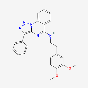 N-[2-(3,4-dimethoxyphenyl)ethyl]-3-phenyl[1,2,3]triazolo[1,5-a]quinazolin-5-amine