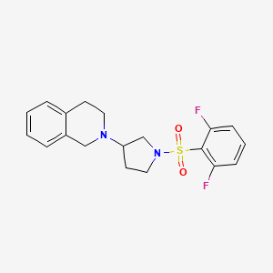 2-(1-((2,6-Difluorophenyl)sulfonyl)pyrrolidin-3-yl)-1,2,3,4-tetrahydroisoquinoline