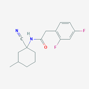 molecular formula C16H18F2N2O B2467540 N-(1-Cyano-3-methylcyclohexyl)-2-(2,4-difluorophenyl)acetamide CAS No. 2224513-47-5