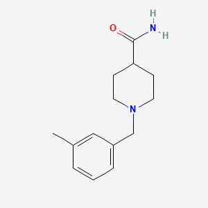 1-[(3-Methylphenyl)methyl]piperidine-4-carboxamide