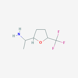 1-[5-(Trifluoromethyl)oxolan-2-yl]ethanamine