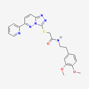 N-(3,4-dimethoxyphenethyl)-2-((6-(pyridin-2-yl)-[1,2,4]triazolo[4,3-b]pyridazin-3-yl)thio)acetamide