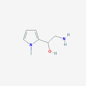molecular formula C7H12N2O B2467567 2-amino-1-(1-methyl-1H-pyrrol-2-yl)ethan-1-ol CAS No. 926248-64-8
