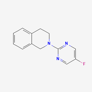 molecular formula C13H12FN3 B2467568 2-(5-Fluoropyrimidin-2-yl)-1,2,3,4-tetrahydroisoquinoline CAS No. 2034552-41-3