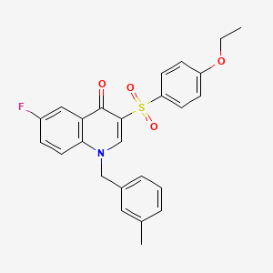 3-(4-ethoxybenzenesulfonyl)-6-fluoro-1-[(3-methylphenyl)methyl]-1,4-dihydroquinolin-4-one