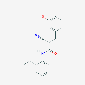 molecular formula C19H20N2O2 B2467581 2-氰基-N-(2-乙基苯基)-3-(3-甲氧基苯基)丙酰胺 CAS No. 1260626-12-7