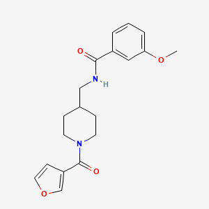 N-((1-(furan-3-carbonyl)piperidin-4-yl)methyl)-3-methoxybenzamide