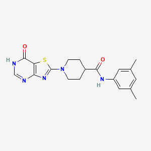 N-(3,5-dimethylphenyl)-1-(7-oxo-6,7-dihydrothiazolo[4,5-d]pyrimidin-2-yl)piperidine-4-carboxamide