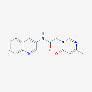 2-(4-methyl-6-oxopyrimidin-1(6H)-yl)-N-(quinolin-3-yl)acetamide
