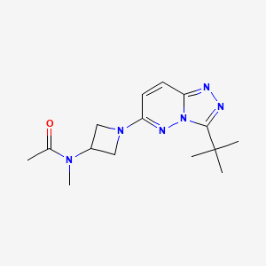 N-(1-(3-(tert-butyl)-[1,2,4]triazolo[4,3-b]pyridazin-6-yl)azetidin-3-yl)-N-methylacetamide