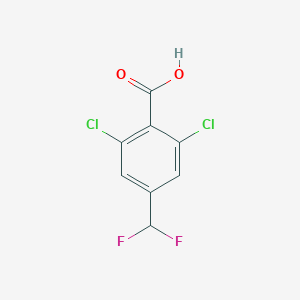molecular formula C8H4Cl2F2O2 B2467615 2,6-Dichloro-4-(difluoromethyl)benzoic acid CAS No. 2248362-07-2