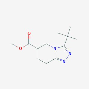 molecular formula C12H19N3O2 B2467617 Methyl 3-tert-butyl-5H,6H,7H,8H-[1,2,4]triazolo[4,3-a]pyridine-6-carboxylate CAS No. 2060035-43-8