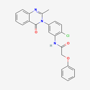 N-(2-chloro-5-(2-methyl-4-oxoquinazolin-3(4H)-yl)phenyl)-2-phenoxyacetamide