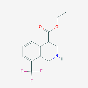 Ethyl 8-(trifluoromethyl)-1,2,3,4-tetrahydroisoquinoline-4-carboxylate