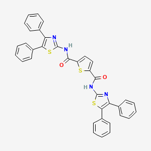 N2,N5-bis(4,5-diphenylthiazol-2-yl)thiophene-2,5-dicarboxamide