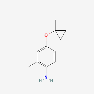 molecular formula C11H15NO B2467632 2-Methyl-4-(1-methylcyclopropoxy)aniline CAS No. 1626355-71-2