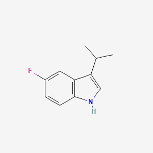 molecular formula C11H12FN B2467635 5-フルオロ-3-イソプロピル-1H-インドール CAS No. 940303-60-6