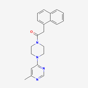 1-(4-(6-Methylpyrimidin-4-yl)piperazin-1-yl)-2-(naphthalen-1-yl)ethanone