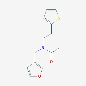 N-(furan-3-ylmethyl)-N-(2-(thiophen-2-yl)ethyl)acetamide