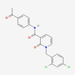 N-(4-acetylphenyl)-1-(2,4-dichlorobenzyl)-2-oxo-1,2-dihydropyridine-3-carboxamide