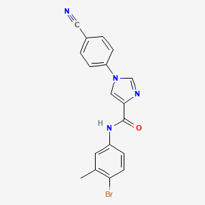 N-(4-bromo-3-methylphenyl)-1-(4-cyanophenyl)-1H-imidazole-4-carboxamide
