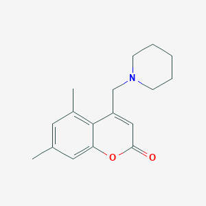 5,7-dimethyl-4-(piperidin-1-ylmethyl)-2H-chromen-2-one
