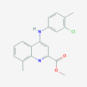 1-(3-{[(4-fluorophenyl)sulfonyl]amino}pyridin-2-yl)-N-propylpiperidine-3-carboxamide