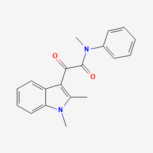 2-(1,2-dimethyl-1H-indol-3-yl)-N-methyl-2-oxo-N-phenylacetamide