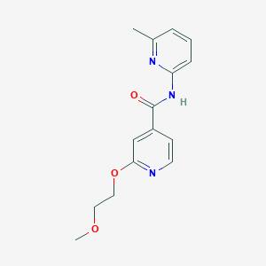 molecular formula C15H17N3O3 B2467692 2-(2-methoxyethoxy)-N-(6-methylpyridin-2-yl)isonicotinamide CAS No. 2034274-41-2
