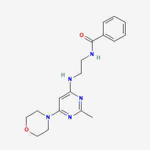 N-(2-((2-methyl-6-morpholinopyrimidin-4-yl)amino)ethyl)benzamide