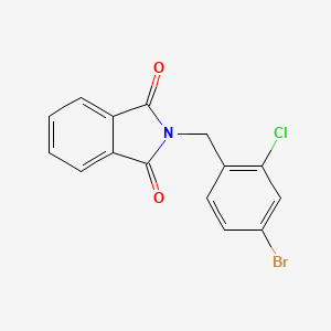 molecular formula C15H9BrClNO2 B2467706 2-(4-Bromo-2-chlorobenzyl)isoindoline-1,3-dione CAS No. 1425943-26-5