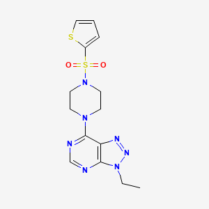 3-ethyl-7-(4-(thiophen-2-ylsulfonyl)piperazin-1-yl)-3H-[1,2,3]triazolo[4,5-d]pyrimidine