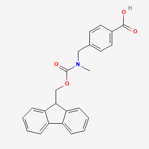 molecular formula C24H21NO4 B2467714 4-({[(9H-fluoren-9-ylmethoxy)carbonyl](methyl)amino}methyl)benzoic acid CAS No. 173690-44-3